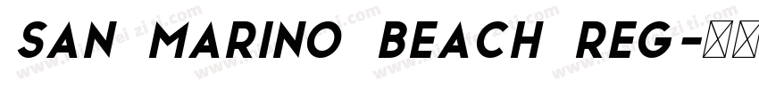 San Marino Beach Reg字体转换